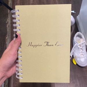 Billie Eilish happier than ever notebook